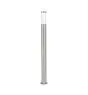 Eglo Sockellampe Helsinki Rostfreier Stahl | IP44 - Geeignet für 1x E27 - Bewegungssensor